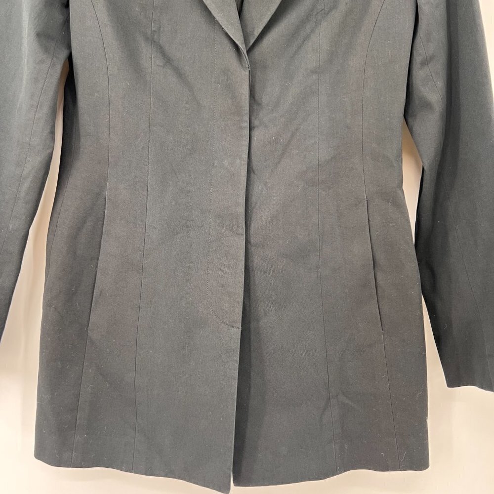 Express Stretch Lined Black Jacket/Blazer - image 3